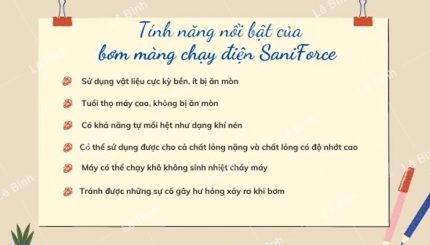 7 ly do nen chon may bom mang chay dien saniforce 1