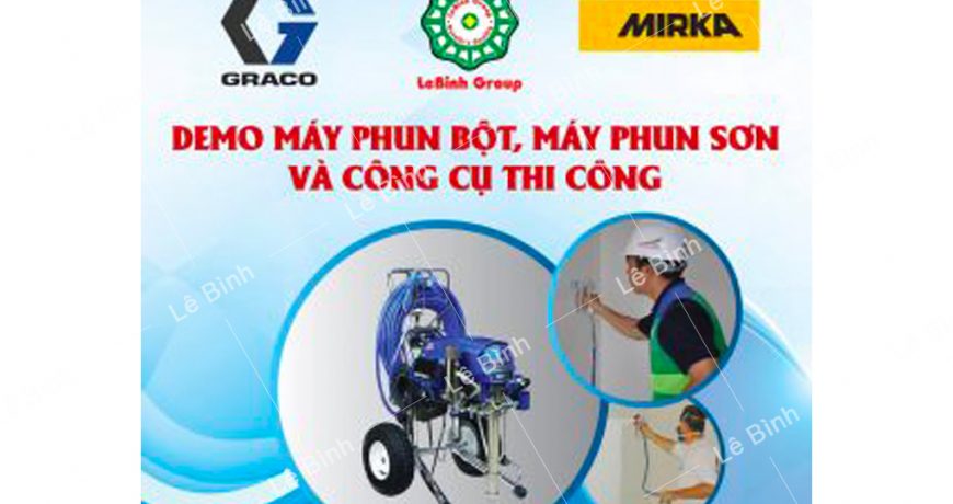 le binh demo may phun son phun bot tai lang xo